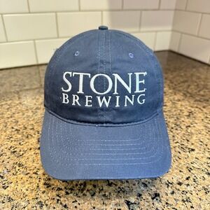 Stone Brewing Lexington, Ky Hat Baseball Cap  Adjustable Strap Back Blue Cotton